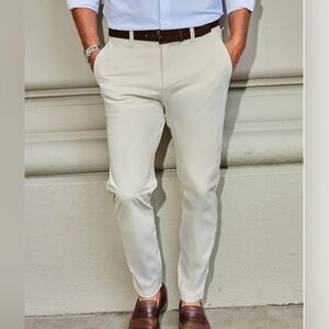 Collars & Co. Apex Tech Pants Color Ivory Size 34” x 30” NEW with Tag